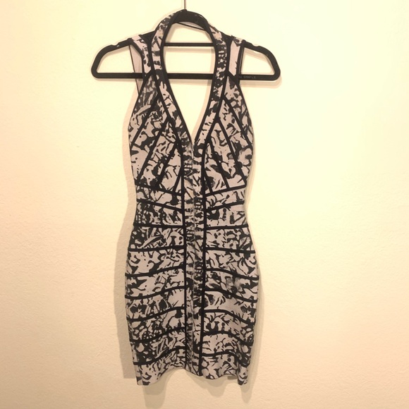 House of CB bodycon floral print halter neck dress - Picture 2 of 6